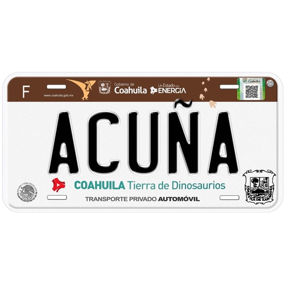Acuna Coahuila Mexico Novelty Car License Plate