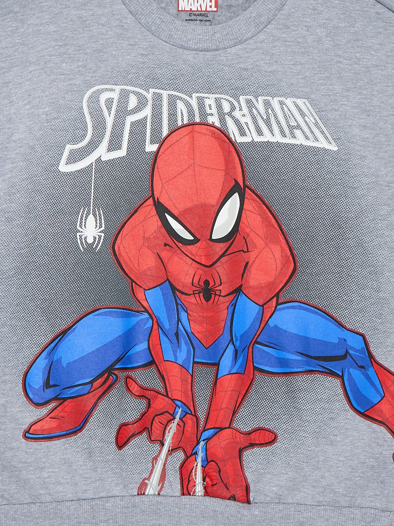 Spider-Man Kids Graphic Fleece Crewneck Sweatshirt, Sizes 4-18