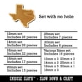 thumbnail image 2 of Texas State Silhouette Wood Mini Charms Shapes DIY Craft Jewelry - No Hole - 16mm (22pcs), 2 of 7