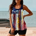 thumbnail image 6 of Enjoytime 4Th Of July Swimwear For Women Tummy Control Bahting Suit Two Piece Swimsuit Tankini Tank Top With Boyshorts Festival Clothing, 6 of 6
