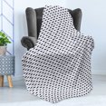 thumbnail image 4 of Anchor Soft Flannel Fleece Blanket, Aquatic Pattern with Sharks and Anchors Contemporary Classical Modern Fish Animal, Cozy Plush for Indoor and Outdoor Use, 60" x 80", Indigo White, by Ambesonne, 4 of 5