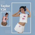thumbnail image 2 of Camiseta de manga corta Kawaii Hello Kitty Sanrio Y2K Spicy Girl, camiseta Retro con cuello redondo y diamantes, estampado de moda de Anime, regalo para Amiga, 2023, 2 of 4