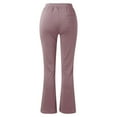 thumbnail image 5 of RYRJJ Women's Yoga Dress Pants Stretchy Work Slacks Business Casual Straight-Leg Bootcut Pull on Trousers(Z-Light Purple,XL), 5 of 5