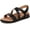 Black, variant on Women's Cypress Strappy Sandals Black Leather 10W