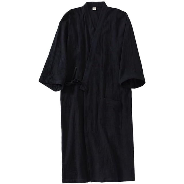 OWLONLINE Japanese Style Pajamas Gauze Cotton Japanese Kimono Suit
