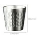 thumbnail image 3 of Stainless Steel Double Layer Mug | Insulated Beer Mug | Flaming Coffee Cup | Silver Finish | Durable Rust Resistant | Portable Outdoor Drinkware | 7.2x7.2x5.5cm | 200g | Single Piece, 3 of 6