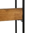 thumbnail image 4 of Kate and Laurel Hylton Farmhouse 3-Tier Floating Wall Shelf, 18 x 7 x 28, Rustic Brown and Black, Charming Tiered Shelving with Three Levels for Display and Storage, 4 of 7