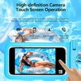 thumbnail image 6 of Ikohbadg Waterproof Phone Pouch, Floating Waterproof Phone Case with Lanyard, Waterproof Case Cellphone Dry Bag for Beach Travel, Waterproof Mobile Phone Bag for Swimming, Rafting, and Diving, Blue, 6 of 7