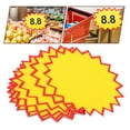 thumbnail image 2 of Pungan price tag 100 Blank Star Burst Sale Signs 4.3x2.4in - Garage Sale Supplies, Price Labels,4.33"X3.15"(LxW), 2 of 10