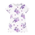 thumbnail image 4 of RXIRUCGD 2025 Vêtements d'Été pour Enfants 3-12 Ans Mode Imprimée Pyjama Rêveur Mi-Mollet Chemise de Nuit, 4 of 4