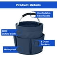 thumbnail image 5 of Cleaning Caddy with Handle, Cleaning Products Organiser, 17L Foldable Storage Basket, Cleaning Caddy Organiser, Portable Multi Cleaning Bucket Bag for Home, Garden (Blue), 5 of 7