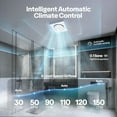 thumbnail image 6 of SPECSTAR Bathroom Exhaust Fan w/ RGB Light, Humidity Sensor & Bluetooth Speaker, 30-160CFM, No Attic Access, 6 of 8