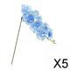 thumbnail image 1 of 5x 9 Cabezas de Plantas de de Flores de Orquídeas Artificiales, Decoración de Mesa, Flores de Mariposa Artificiales para Decoraciones de Hoteles 5 piezas, 1 of 10