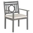 thumbnail image 2 of SAFAVIEH Montclair Outdoor Modern 5 Piece Dining Set with Cushion, Ash Grey/Beige, 2 of 6