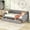 Gray, variant on Beige velvet twin daybed with drawers for elegant home decoration