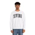 thumbnail image 5 of Diving Diver Sweatshirt Gifts Crew Neck Shirt Long Sleeve Unisex, 5 of 7
