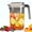 White, variant on Kabnic Plastic Pitcher with Lid, 2.2L Large Capacity Water Pitcher, Cold Water Kettle, Iced Tea Pitcher for Fridge, Beverage, Coffee, Juice, Sun Tea | Black
