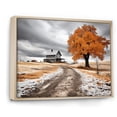 thumbnail image 2 of Designart "Farmhouse Orange And Grey euphony" Farm Floater Framed Canvas Art Print, 2 of 7
