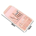 thumbnail image 2 of Professional Pedicure Kit Nail Clipperstools, Grooming Kit Nail Care Tool With Leather Travel Case, 2 of 5