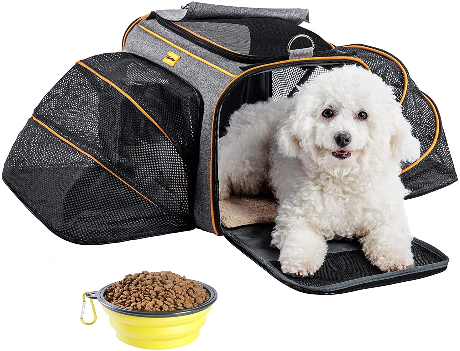 Cat & Dog Travel Carrier 2Sided Expandable Pet Travel Carrier Most AirlineApproved Pet Travel