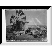 Historic Framed Print, Mudros, Lemnos - British cook tents & French Hospital tents, 12/1/15, 17-7/8" x 21-7/8"