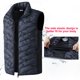 thumbnail image 3 of Chaqueta Térmica Recargable USB para Hombre y Mujer, Ideal para Montañismo, Pesca y Actividades al Aire Libre, Talla 3XL, Color Gris Militar, 3 of 6