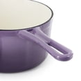 thumbnail image 4 of MegaChef 2 Quart Enameled Cast Iron Sauce Pan in Gradient Purple, 4 of 7