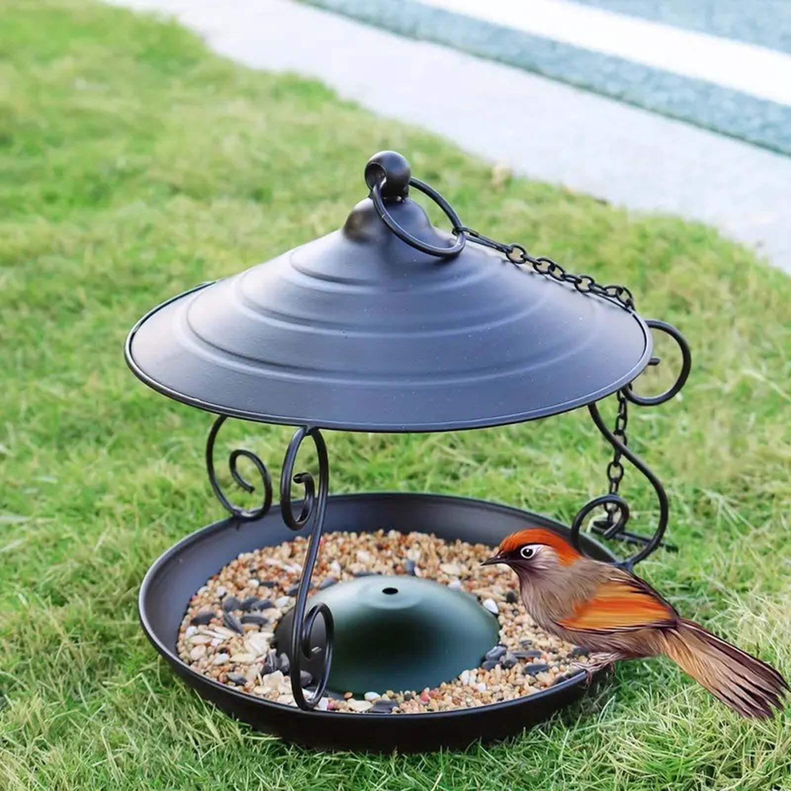 Clearance!Home Decor European Style Bird Feeder Hand Painted Hanging Garden For Outdoor Yard Patio Feeding Station,Bird Feeders