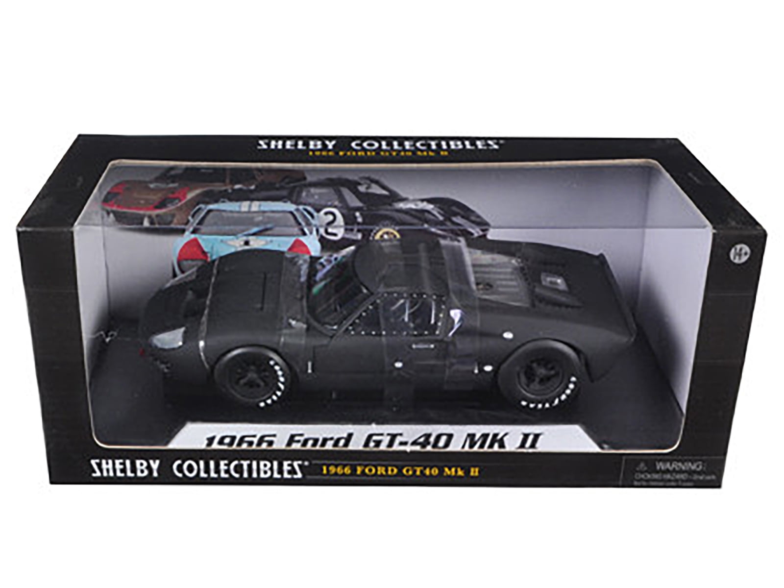 1966 Ford GT-40 GT40 MK 2 Matt Black 1/18 Diecast Car Model