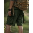 thumbnail image 5 of Men's Hiking Shorts Elastic Waist Tactical Work Shorts Lightweight Casual Fishing Cargo Shorts for Men with 6 Pockets, 5 of 5