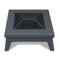 thumbnail image 5 of Real Flame 940 Breton 37" Wide Freestanding Wood Burning Square Table Fire Pit - Grey, 5 of 9