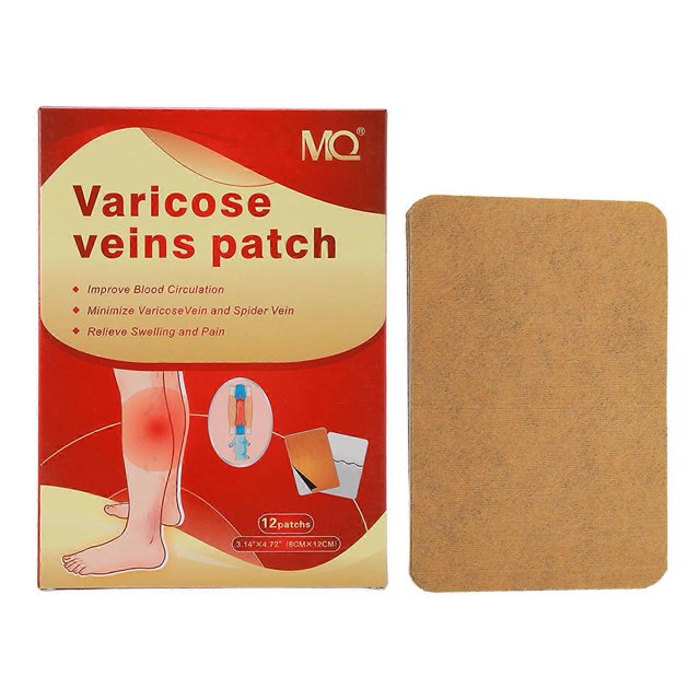 Lot de 12 patchs pour la santé des veines, pour le traitement des varices des jambes et pour améliorer la circulation
