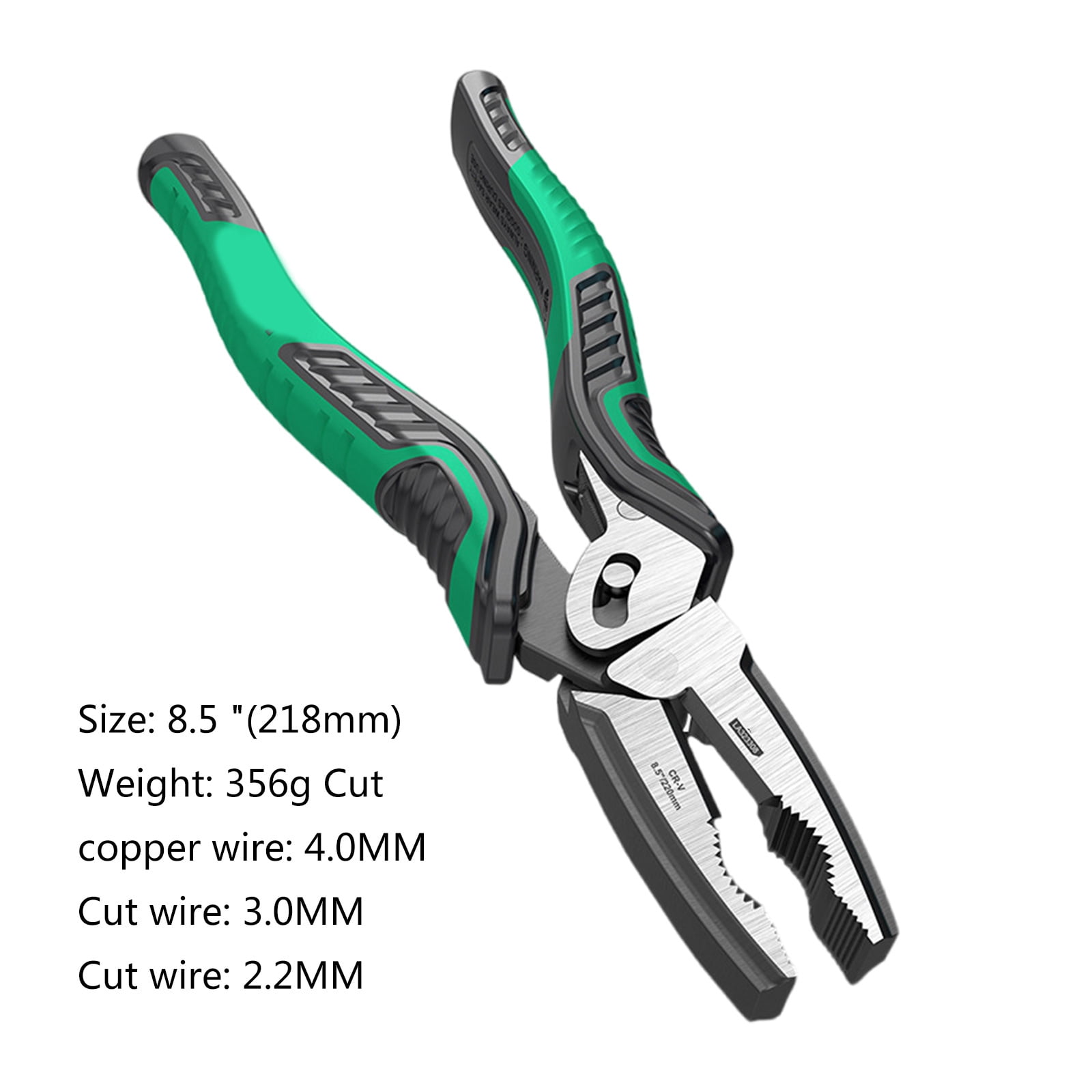 Ergonomic Handle Pliers with Eccentric Mechanism Wire Cable Cutter Hand Tool for Increased Clamping Force and Comfort