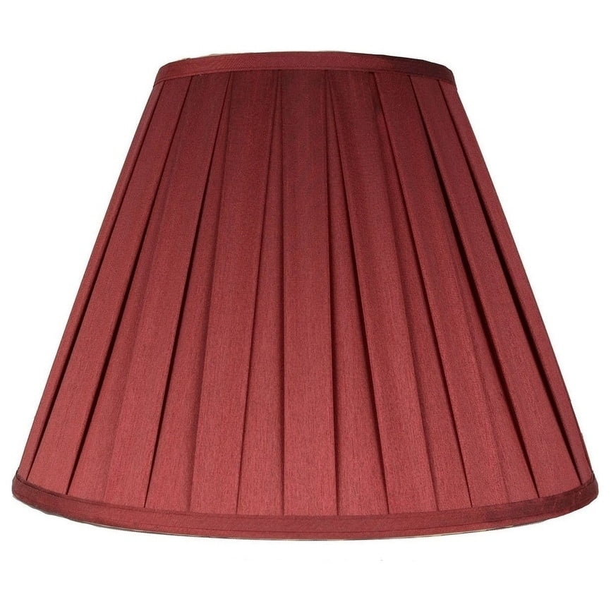 Urbanest Empire Box Pleat Lamp Shade, 8x16x11", Black