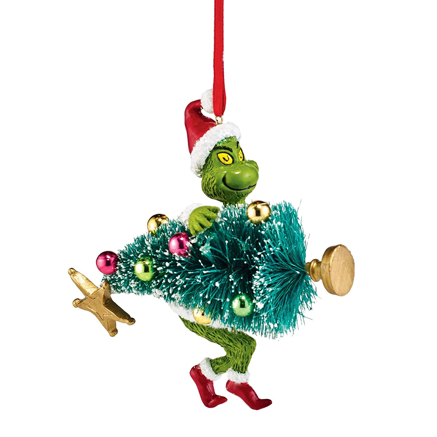 Grinch Stealing Tree Ornament, 3.75 inch, Department 56 has been