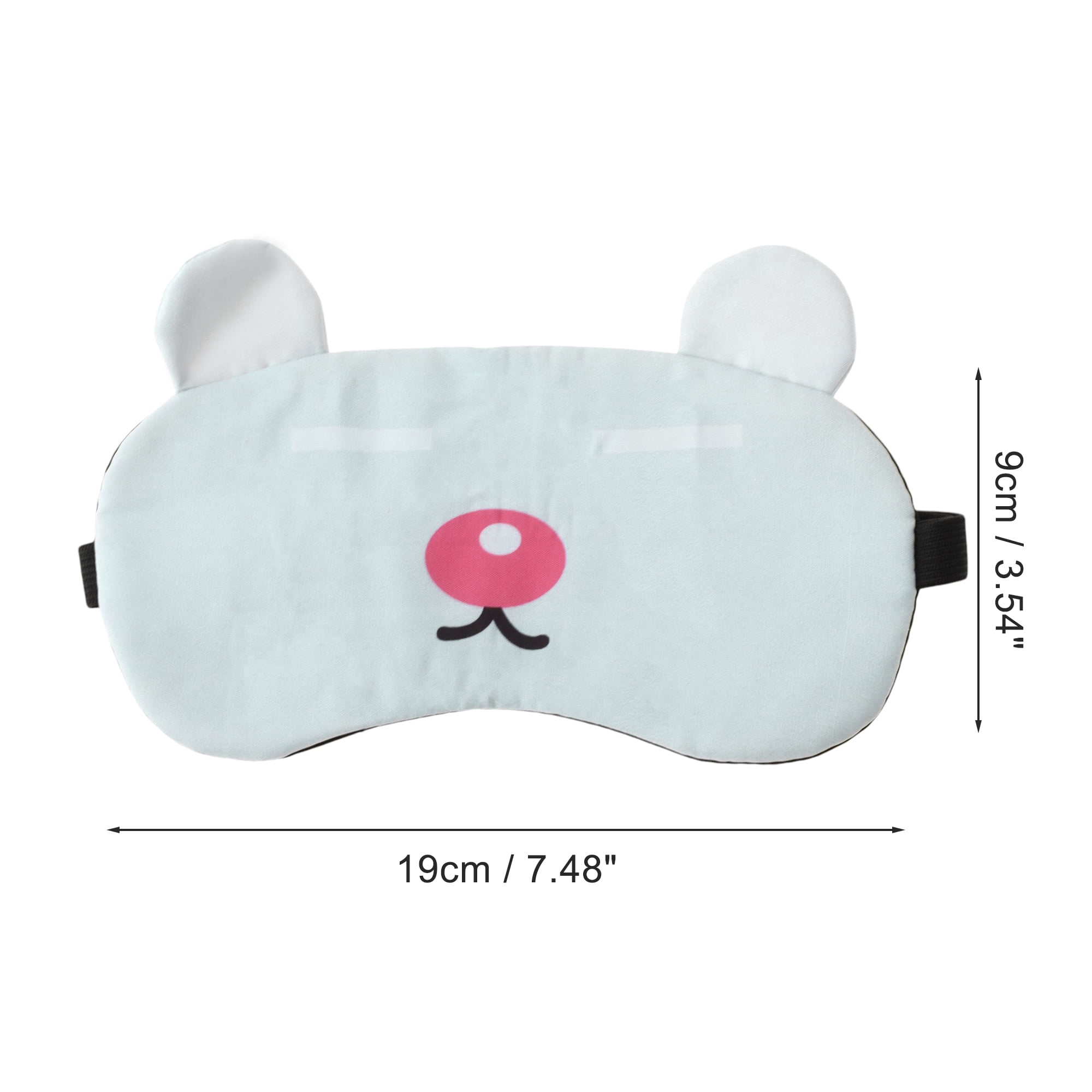 Unique Bargains Durable Funny Eye Mask Gray for Comfortable Sleep and Travel