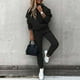 thumbnail image 2 of Mujeres Casual Color sólido Dos piezas Pantalones largos Sudadera con capucha Conjuntos de sudaderas de manga larga Wmkox8yi  bvn1943, 2 of 7