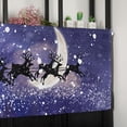 thumbnail image 6 of Sleigh Reindeer Moon Christmas Kitchen Curtain Valance, Window Curtain Valance Rod Pocket, Xmas Valances Window Treatment for Living Room Bedroom Bathroom Cafe (54x18 Snoeflake Snow Trees), 6 of 6
