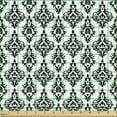 thumbnail image 2 of Ambesonne Damask Fabric by the Yard Upholstery, Black and White Baroque, 1 Yard, Black White, 2 of 5