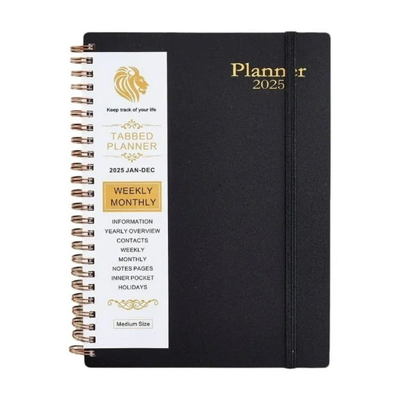 2025 Weekly Monthly Planner Academic Calendar Planner from Jan 2025-Dec 2025