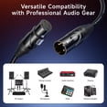 thumbnail image 3 of Cable de micrófono Matters XLR a XLR, paquete de 2 unidades, 10 m, negro, 3 of 7