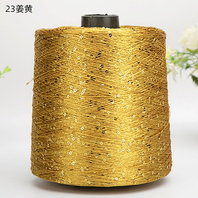 500G Summer Ice Silk Glitter Yarn Sequin Yarn Hand Crochet Thread Knitting Clothes Needlework
