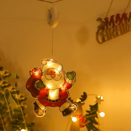

Docooler Christmas Pendant String Suction Cup Christmas Decorative Lamp Room Showcase Curtain Hanging Lamp