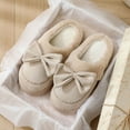thumbnail image 6 of Roncen Women's Casual Bow Slippers - Thick Sole Slip-Resistant Indoor House Shoes for Fall/Winter, Fashionable Home Slippers with Non-Slip Design, Cozy Comfort for Everyday Wear, 6 of 8