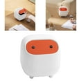 thumbnail image 4 of Desktop Trash Can Home Kitchen Storage Bucket Office Garbage Basket White, 4 of 8