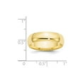 thumbnail image 4 of 10k Yellow Gold 6mm Comfort Fit Plain Classic Wedding Band Ring Size 7.5, 4 of 5