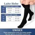 thumbnail image 7 of 4 Pairs-Compression Socks for Women&Men Circulation-Best Support for Nurses,Running,Athletic, 7 of 7