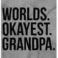 thumbnail image 2 of Worlds Okayest Grandpa Funny Men's Long Sleeve Tee T Shirt Brisco Brands X, 2 of 5