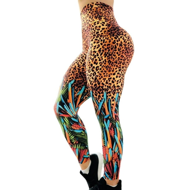 leopard stretch pants