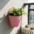 thumbnail image 6 of Kyusrd Indoor Outdoor Wall Mounted Planters With Drainage Holes,Hanging Flower Pots For Balcony Terrace Greenery Decor,7.09x6.30in, 6 of 7
